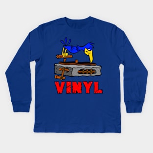 Stoneage Phonograph Kids Long Sleeve T-Shirt